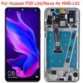 Nova 4e LCD pour Huawei P30 Lite Écran LCD Cadre MAR-LX1 MAR-LX2 MAR-AL01 Écran Tactile Digitizer