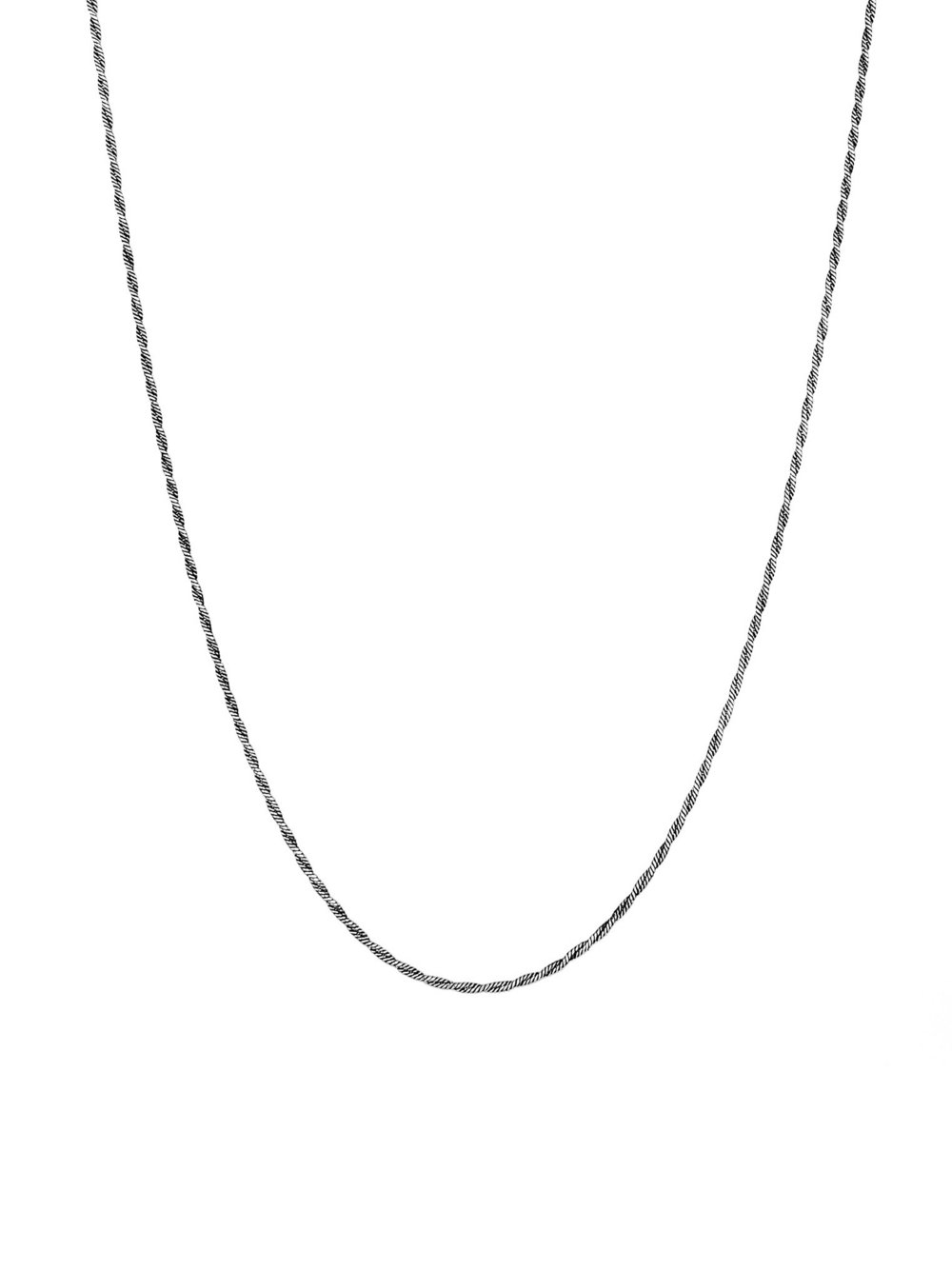 KUZZOI Halskette Herren silber, 55