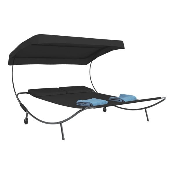VCM Doppelliege »Bindox« schwarz, 130x137 cm