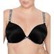 Victoria's Secret Damen Vrysxy Bmbshll Shinestrap Rcyld Micro_bl Push-Up-BH, Undurchsichtige, Schwarzer Glanz, 85C