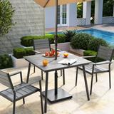 VredHom Outdoor Patio Aluminum Dining Table