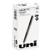 uni-ball ONYX Roller Ball Pen Stick Fine 0.7 mm Black Ink Black Matte Barrel Dozen