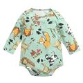 ASEIDFNSA Cactus Baby Clothes Boys Footless Pajamas Toddler Kids Child Baby Boys Girls Long Sleeve Cute Cartoon Print Romper Bodysuit Outfits Clothes