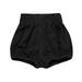 Odeerbi Bloomers Diaper Cover Newborn Toddler Bag Fart Pants Solid Color 2024 Casual Briefs Big Butt Shorts Bread Pants Black