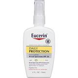 Eucerin Daily Protection Face Lotion - Broad Spectrum SPF 30 - Moisturizes and Protects Sensitive Dry Skin - 4 fl. oz. Pump Bottle