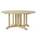 Westminster Teak Folding Teak Dining Table Wood in Brown/White | 29.13 H x 60 W x 60 D in | Outdoor Dining | Wayfair 15867