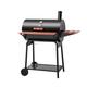 Royal Gourmet 30" Barrel Charcoal Grill w/ Smoker & Side Table Porcelain-Coated Grates/Steel in Black/Gray | 48.66 H x 30 W x 27.95 D in | Wayfair