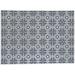 Blue/Gray Rectangle 8' x 10' Kitchen Mat - Foundry Select LIBERTY CHARCOAL Kitchen Mat By Marina Gutierrez 96.0 x 120.0 x 0.08 in white/blue | Wayfair