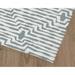 Blue Rectangle 8' x 10' Kitchen Mat - Latitude Run® Geometric Machine Woven Polyester Area Rug in 96.0 x 120.0 x 0.08 D | Wayfair