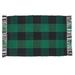 White 36 x 24 x 0.5 in Area Rug - Gracie Oaks Buffalo Check Rag Rug - 2' X 6' - Forest Green Cotton | 36 H x 24 W x 0.5 D in | Wayfair