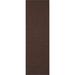 Brown 120 x 30 x 0.25 in Area Rug - Hokku Designs Chocolate/Dark Border Sisal Area Rug|Chocolate/Dark Jute & Sisal | Wayfair