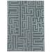 White 36 x 24 x 0.08 in Area Rug - AMAZE DUSK BLUE Area Rug By Ebern Designs Polyester | 36 H x 24 W x 0.08 D in | Wayfair