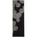 White 96 x 30 x 0.08 in Area Rug - AZTEC DOT CHARCOAL Area Rug By Bungalow Rose Polyester | 96 H x 30 W x 0.08 D in | Wayfair