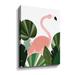 Bay Isle Home™ Florence The Flamingo Florence the Flamingo - Graphic Art on Canvas in Green/Pink | 10 H x 8 W in | Wayfair