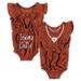 Girls Newborn & Infant Colosseum Texas Orange Longhorns Gidget Ruffle Bodysuit