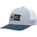 Men's Salty Crew Gray/Blue Pinnacle 2 Retro Trucker Snapback Hat