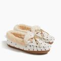 J. Crew Shoes | J. Crew Embroidered Heart Moccasin Slippers (Item Bc217) | Color: Cream/Red | Size: 9