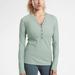 Athleta Tops | Athleta Uptempo Ribbed Henley Knit Top In Minimalist Grey | Color: Gray/Green | Size: Xs