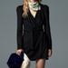 Zara Dresses | Faux Suede Dress | Color: Black | Size: M