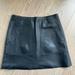 Coach Skirts | Coach Leather Black Mini Skirt Size 0 | Color: Black | Size: 0