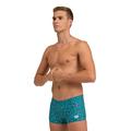 ARENA Herren Men's Short Allover Swim Trunks, Blu Ocean Flowers Multi, 46 EU