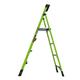 Little Giant MIGHTYLITE, 4 Steps Model - EN 131-150 kg Rated, Fibreglass Stepladder with Ground CUE