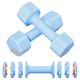 FIAR Adjustable Weight Dumbbells Set of 2 - A Pair 1.8kg 2.7kg 3.6kg 4.5kg (0.9-2.25kg Each) Free Weights Sets for Home Gym Equipment Workouts Strength Training for Women, Men,Teens 3 Colors