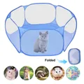 Clôture de jardin pliante transparente portable pour petits animaux de compagnie tente de hamster