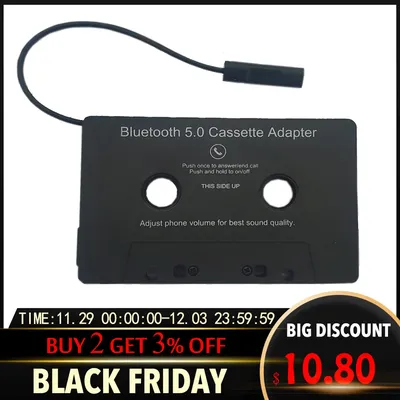 Adaptateur Bluetooth 4.0 pour voiture Audio stéréo Cassette à Aux convertisseur de bande
