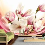 Fly Trend King, LLC Wall Mural - Magnolia In Rays Non-Woven | 82.68 W in | Wayfair A1-2XLFT72