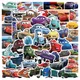 Autocollants du film Disney Lightning McQueen 10/30/50 pièces stickers de voiture dessin animé