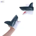 Tête de marionnette de requin gants d'animaux caoutchouc souple Simulation de requin modèle de