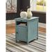 Signature Design by Ashley Treytown 24" Tall End Table Wood in Blue | 24 H x 16 W x 23.75 D in | Wayfair T300-717