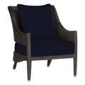 Summer Classics Athena Patio Lounge Chair w/ Cushions Wicker/Rattan in Black | 36.625 H x 28.5 W x 32.75 D in | Wayfair 39772+C5326455N
