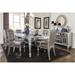 Rosdorf Park Irey Bar Height Dining Set Wood/Upholstered in Brown/Gray | 43.25 H x 45.75 W x 81.25 D in | Wayfair 2E1855232E2F4740A46A358F61CFF70C