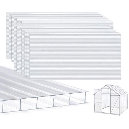 Gewächshäuser aus Polykarbonat 14x Polycarbonat Doppelstegplatten 4mm Hohlkammerstegplatten10,25 m˛