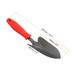 3Pcs 6.5x3.3" Garden Trowel Gardening Hand Shovel Transplant Tools Grey Red - Grey, Red