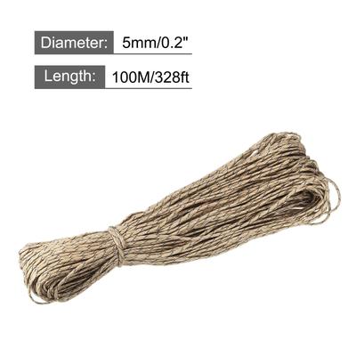 Polypropylene Rope Braid Cord 328ft/100M 7-Strand Core 0.2