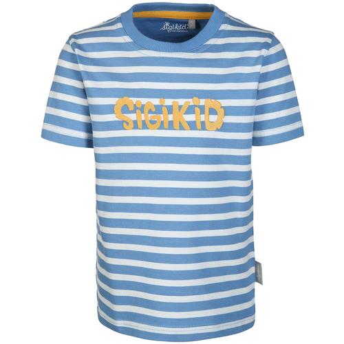Sigikid - T-Shirt Sigikid Gestreift In Blau/Weiß, Gr.104