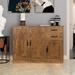 Modern Wood Buffet Sideboard with 2 doors&1 Storage and 2dra