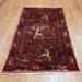 HERAT ORIENTAL Hand-Knotted Afghan Pictorial Wool Rug - 3'10" x 6'4"