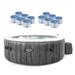 Intex PureSpa Plus Greywood Inflatable Hot Tub Jet Spa w/ Filter Cartridges