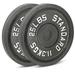 Cast Iron Olympic Weight Plates Free Weights with 2-inch Hole & Anti-Rust Hammertone Finish - Ideal for Strength Training Crossfit Equipment & Home Gym Set Sold in Pairs - 2.5LB45LB