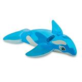 Intex Inflatable Blue Lil Whale Ride On 60 x45 for Ages 3 Pool Float