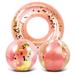 Mozlly Rose Gold Inflatable Beach Balls and Pool Float Tube Bundle - Premium Swim Ring Pool Float and Glitter Beach Ball Set Fun Pool Floats for Kids Beach Party and Beach Balls for Pool- 3 Pieces