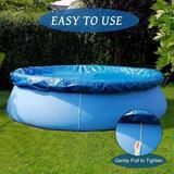 Pool Covers for 10 ft Round Circular Easy Set Frame Pools and Inflatable Pool Above Ground Round Pool Covers Pool Blanket Covers (10 ft Round Pool Covers)