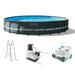 INTEX Ultra XTR Frame 20 x48 Outdoor Swimming Pool Set with Robot Vacuum