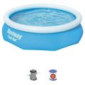 Bestway 10 x 30 Fast Set Inflatable Above Ground Swimming Pool with Pump