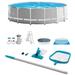 Intex Prism Frame 15 x 48 Pool Set with Ladder Cover & Maintenance Kit