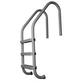 Saftron 3 Rung Step Ladder Inground Pool Handrail Graphite Gray